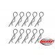 CLIPS CARROCERIA 1/8 NEGRO TEAM CORALLY