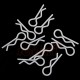 RC Body Clip For 1/8 1/10 1/12 10pcs White