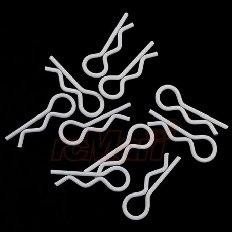 RC Body Clip For 1/8 1/10 1/12 10pcs White