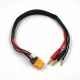 XT60 Charge Cable w/ 4mm Plugs 35cm