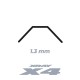 X4 ANTI ROLLBAR REAR 1.3MM