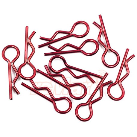 RC Body Clip For 1/8 1/10 1/12 10pcs Laser Red